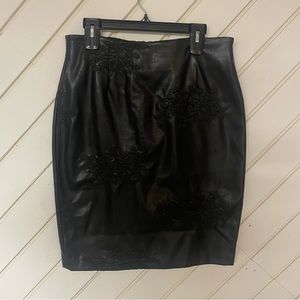 Worthington Faux Leather Pencil Skirt, Size 12